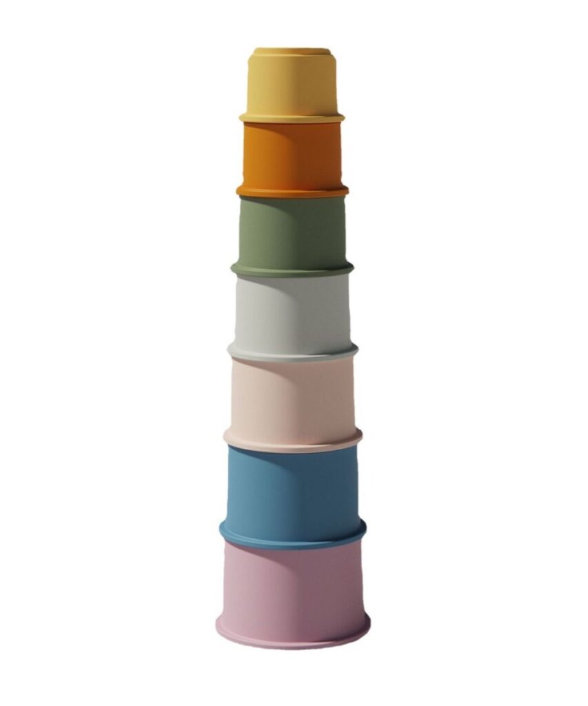 Силиконовые чашки-пазлы, разноцветные, 1 шт.